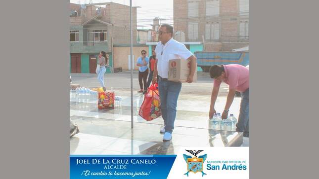 Alcalde ,Regidores, Funcionarios Y Colaboradores Realizan Su Donación A Favor De Los Hermanos Del Distrito De Huáncano