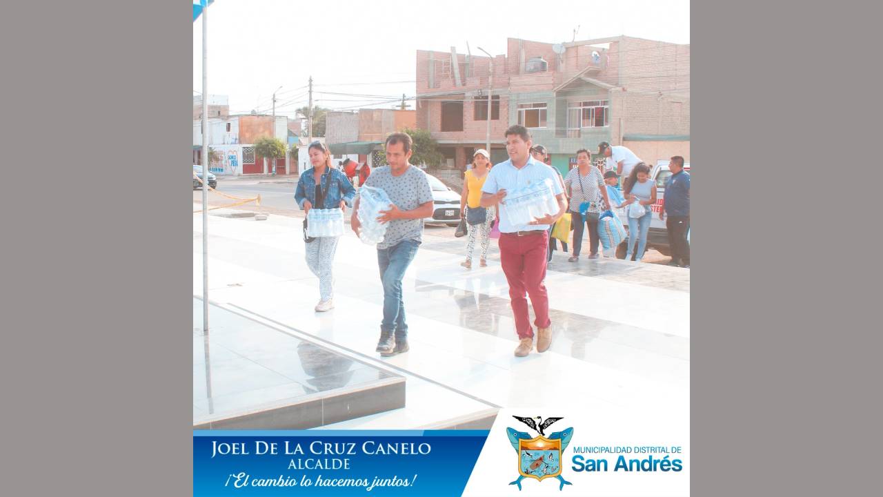 Alcalde ,Regidores, Funcionarios Y Colaboradores Realizan Su Donación A Favor De Los Hermanos Del Distrito De Huáncano