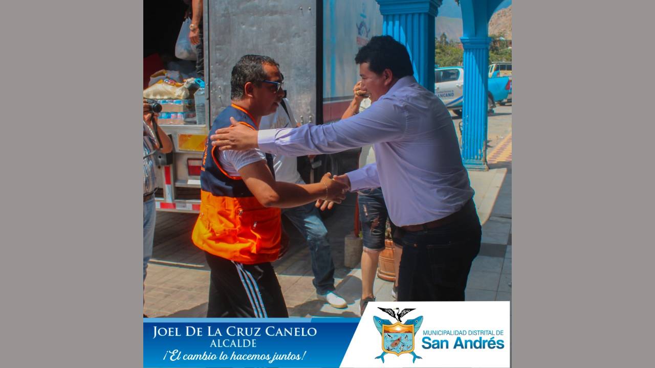 Se Realizó La Entrega De Las Donaciones De La Municipalidad Y Población De San Andrés Al Alcalde De Huáncano.