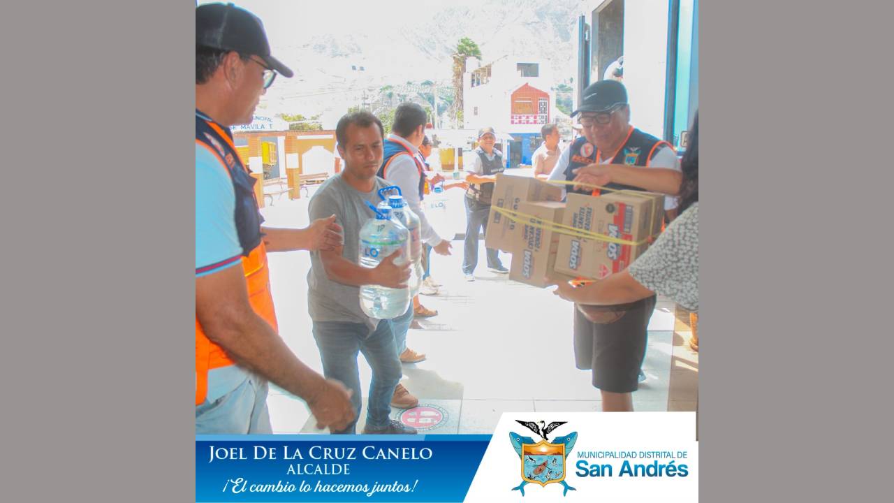 Se Realizó La Entrega De Las Donaciones De La Municipalidad Y Población De San Andrés Al Alcalde De Huáncano.
