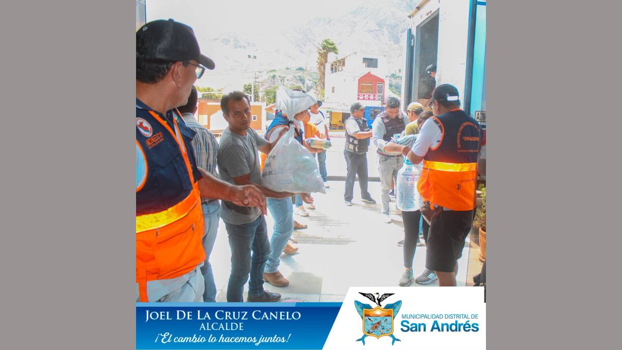 Se Realizó La Entrega De Las Donaciones De La Municipalidad Y Población De San Andrés Al Alcalde De Huáncano.