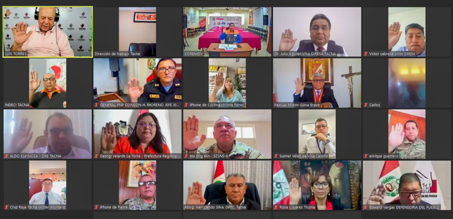 Juramenta Comité Regional de Movilización de Tacna