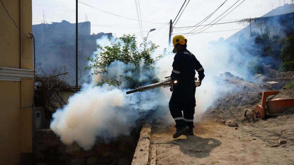 Minsa intensifica acciones de fumigación y prevención del dengue en zonas afectadas de Chosica