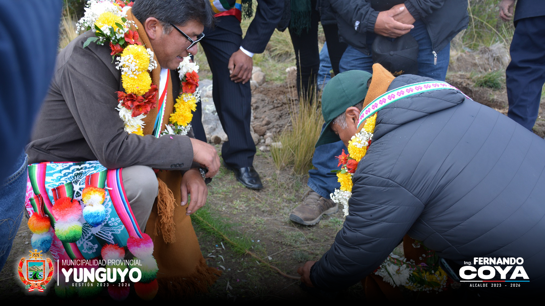 Municipio de Yunguyo y PEBLT realizaron el lanzamiento de plantación de Pinos Hongeros