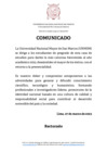 Vista preliminar de documento Comunicado - Bienvenida al año académico 2023