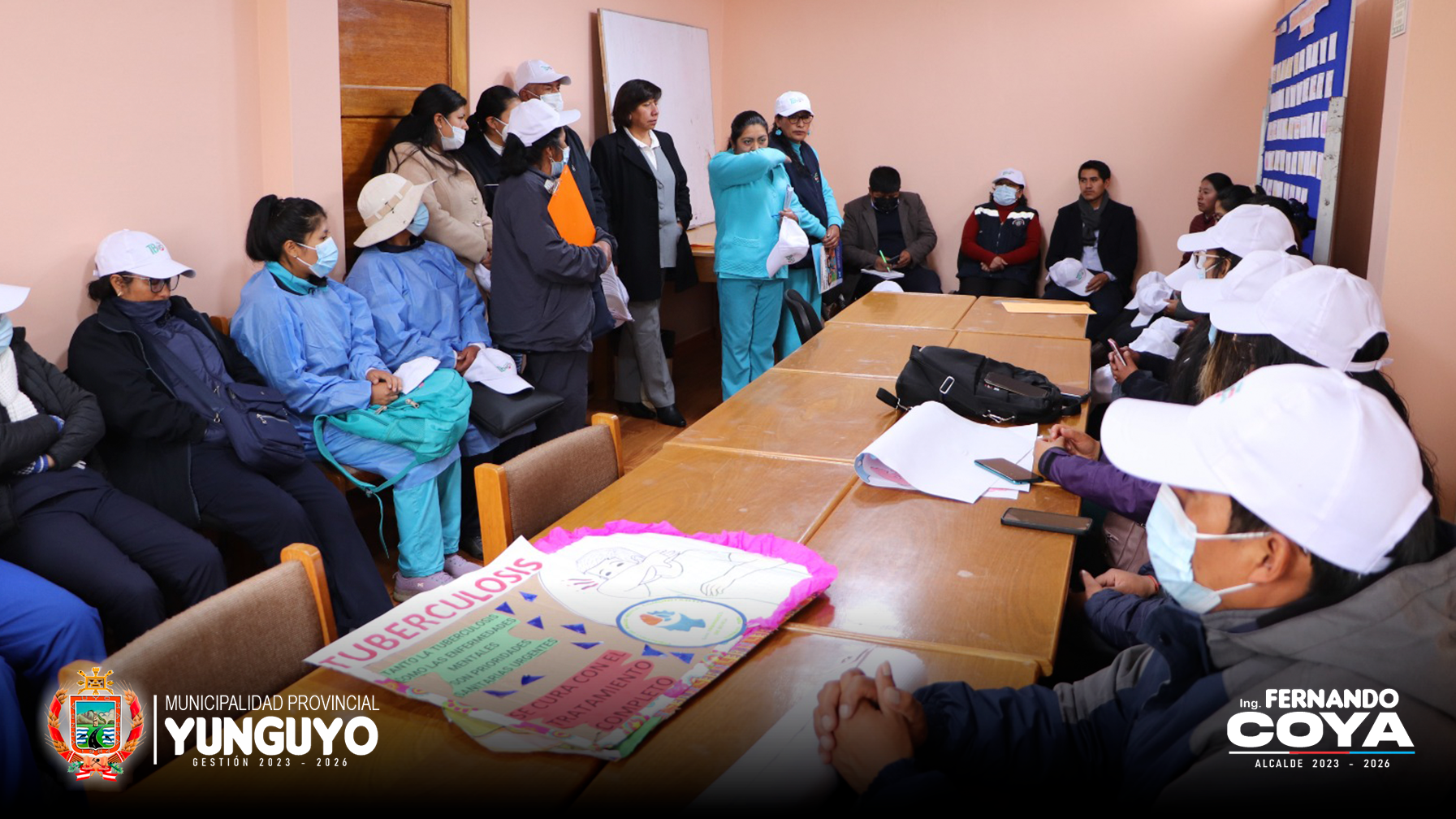 Municipio de Yunguyo participo en la marcha de sensibilización por el Día Mundial de la Lucha Contra la TBC