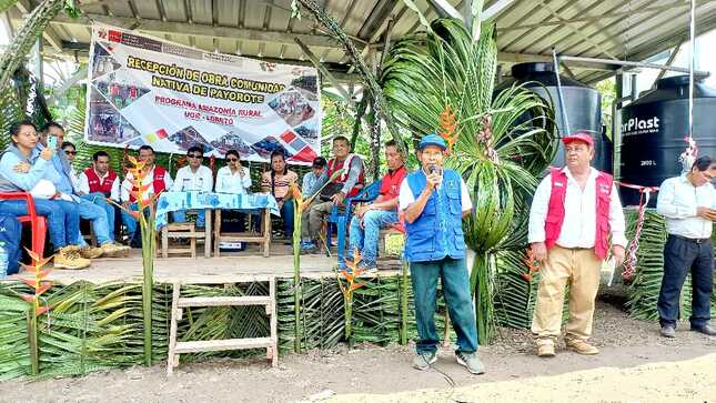 Ministerio de Vivienda inaugura obra de agua y saneamiento en comunidad nativa Payorote de Loreto