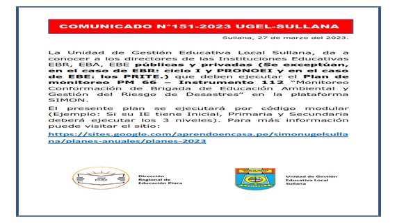 Comunicado N°151