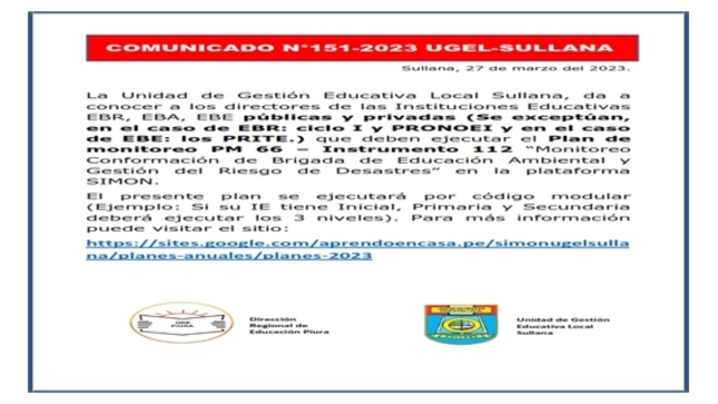 Comunicado N°151