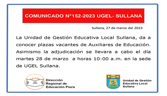 Comunicado N°152