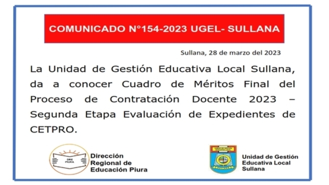 Comunicado N°154