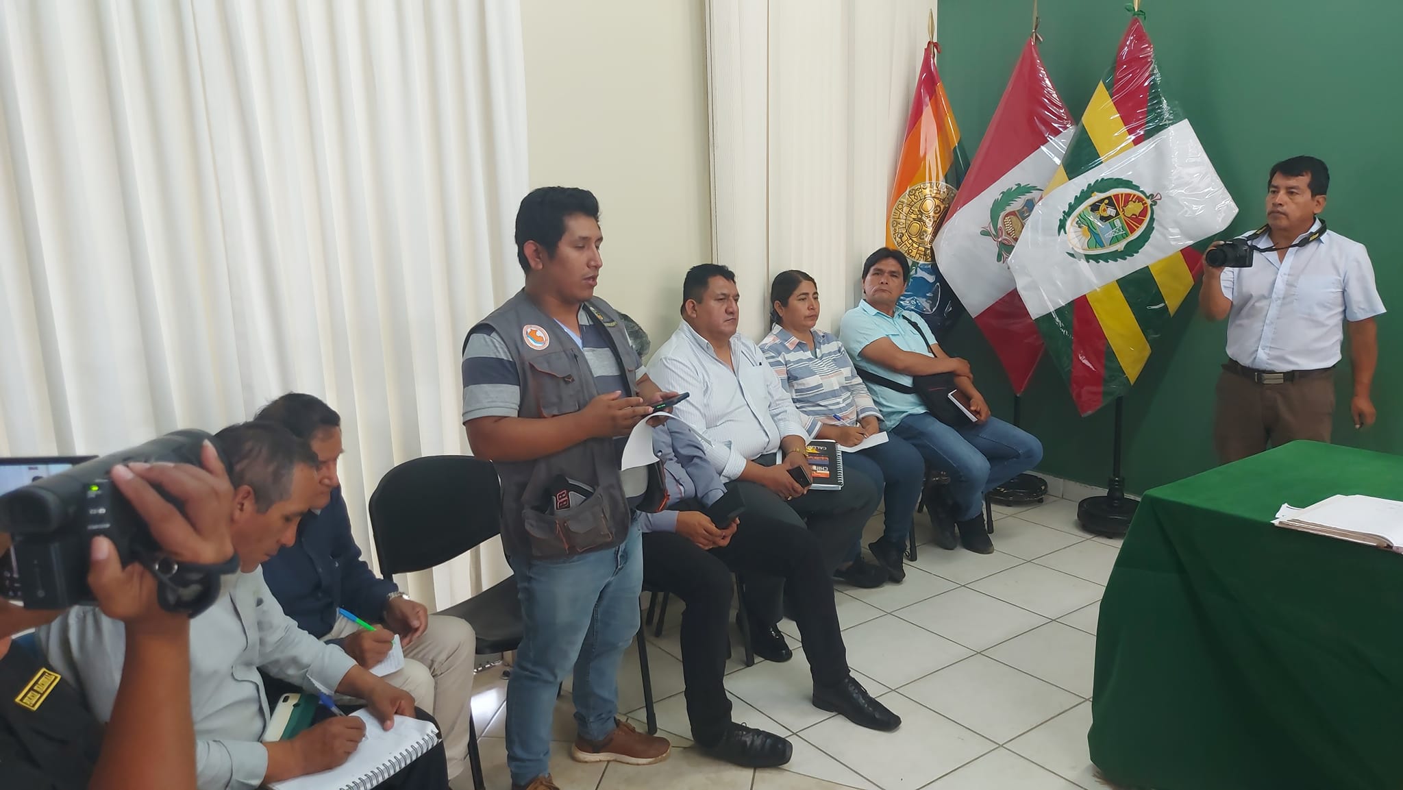 Autoridades de la plataforma de gestión del riego de desastres realizan evaluación de daños tras intensa lluvia del lunes 27 de marzo