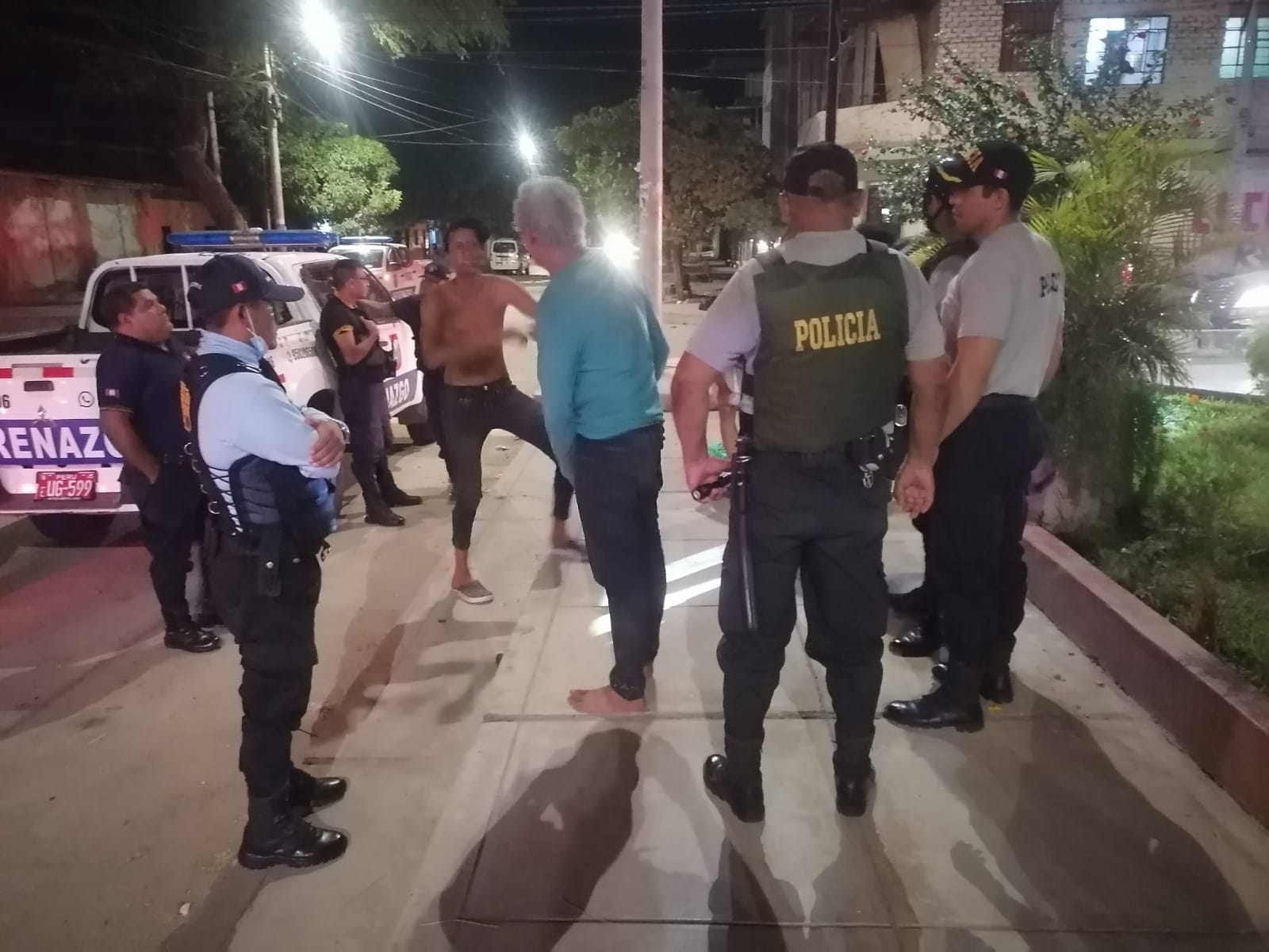 Gracias al trabajo conjunto entre la Policía y Serenazgo se evitó que la sangre llegue al rio