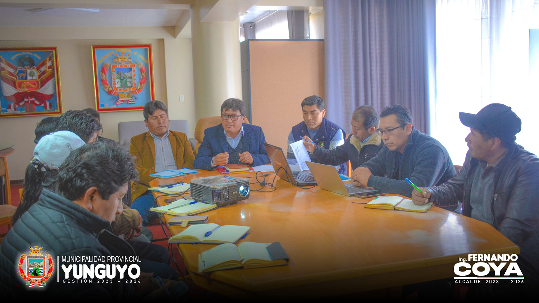 Alcalde Provincial se Reunió con Alcaldes Distritales para priorización de Proyectos