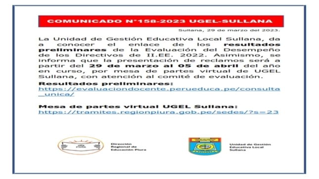 Comunicado N°158 