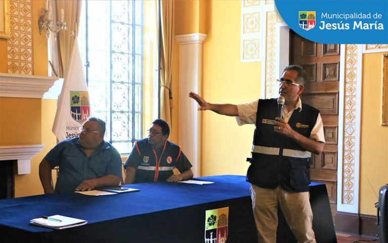 Gerencia de Seguridad Ciudadana ⛑️ mantiene reuniones permanentes con el equipo de la Gerencia de Sostenibilidad, la 🚓 Policía Nacional y los 🚒 Bomberos del distrito