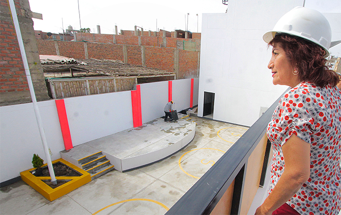 Supervisan etapa final de la obra de construcción de moderna I.E. “Niño Jesús de Praga” en San Vicente