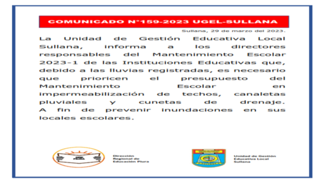 Comunicado N°159