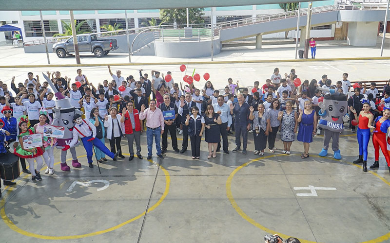 Foto 2 de Diris Lima Centro realiza el lanzamiento de vacunación contra el VPH a niñas y niños del 5to grado de primaria en instituciones educativas