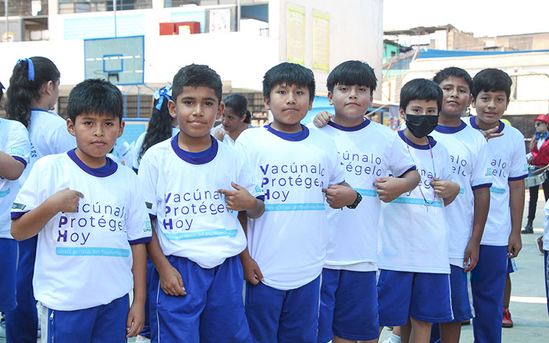 Foto 3 de Diris Lima Centro realiza el lanzamiento de vacunación contra el VPH a niñas y niños del 5to grado de primaria en instituciones educativas