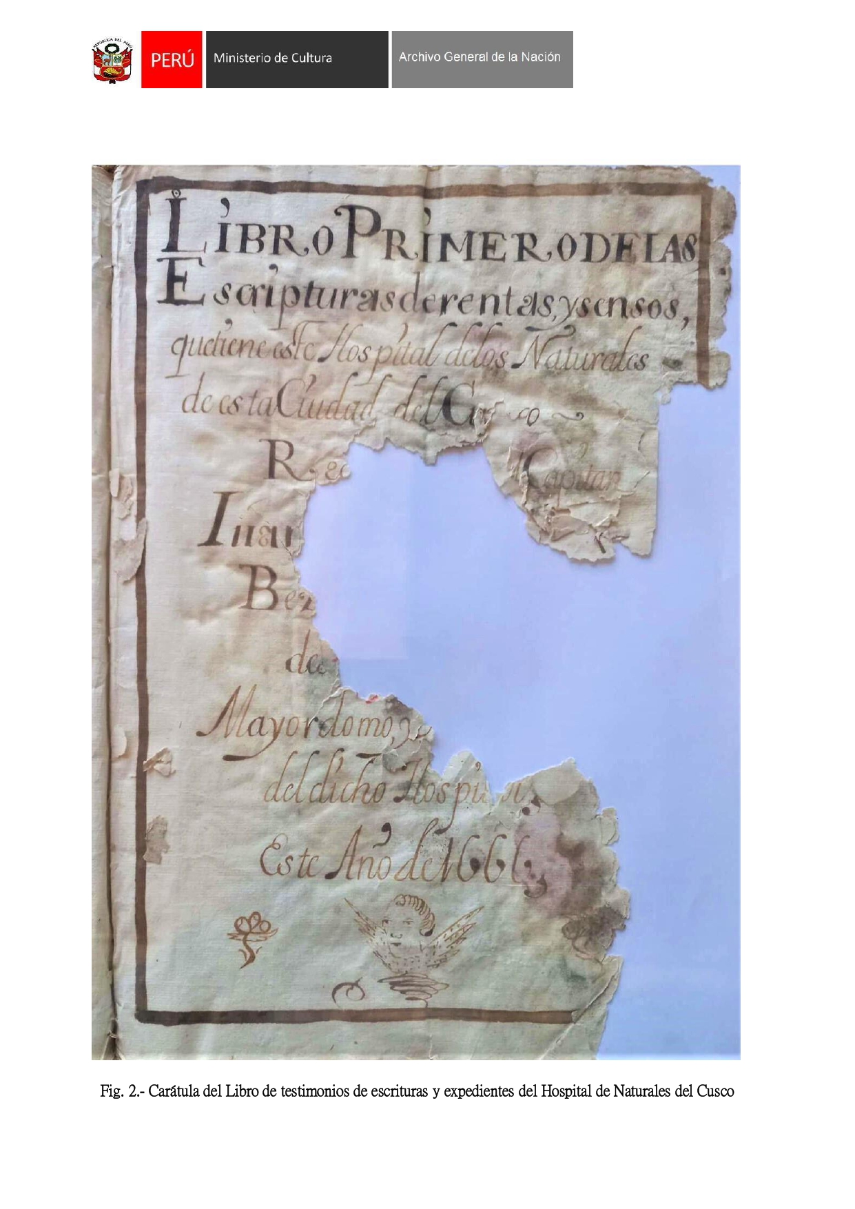 Declaran Patrimonio Cultural al Libro de testimonios de escrituras y expedientes referidos al Hospital de Naturales del Cusco (1559-1665)