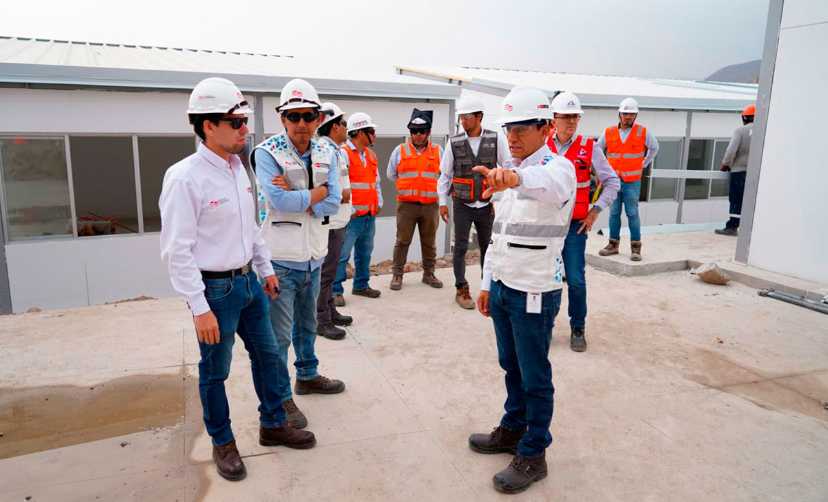Supervisamos implementación de módulos prefabricados para estudiantes de la IE 1255 en Huaycán