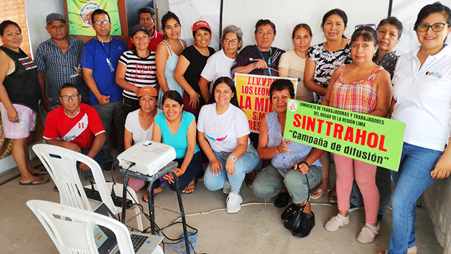 Trabajadoras del hogar fueron capacitadas por la ONP sobre beneficios y derechos previsionales
