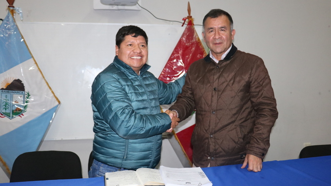Nota de prensa del convenio entre UGEL y Municipalidad de Hualgayoc