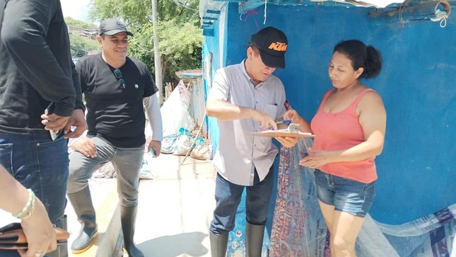 ALCALDE DISPONE EMPADRONAMIENTO DE DAMNIFICADOS POR FENÓMENO PLUVIAL