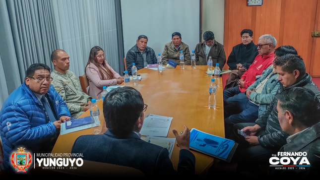Se cumplió con la Reunión Ordinaria del Comité Provincial de Seguridad Ciudadana – COPROSEC Yunguyo 