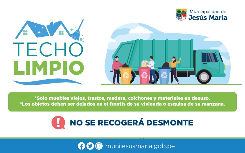Campaña realizada por la municipalidad de Jesús maría, gracias a nuestro querido Alcalde.