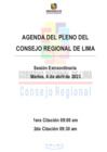 Vista preliminar de documento AGENDA DE SESIÓN DE CONSEJO REGIONAL N° 08-2023-CR/GRL