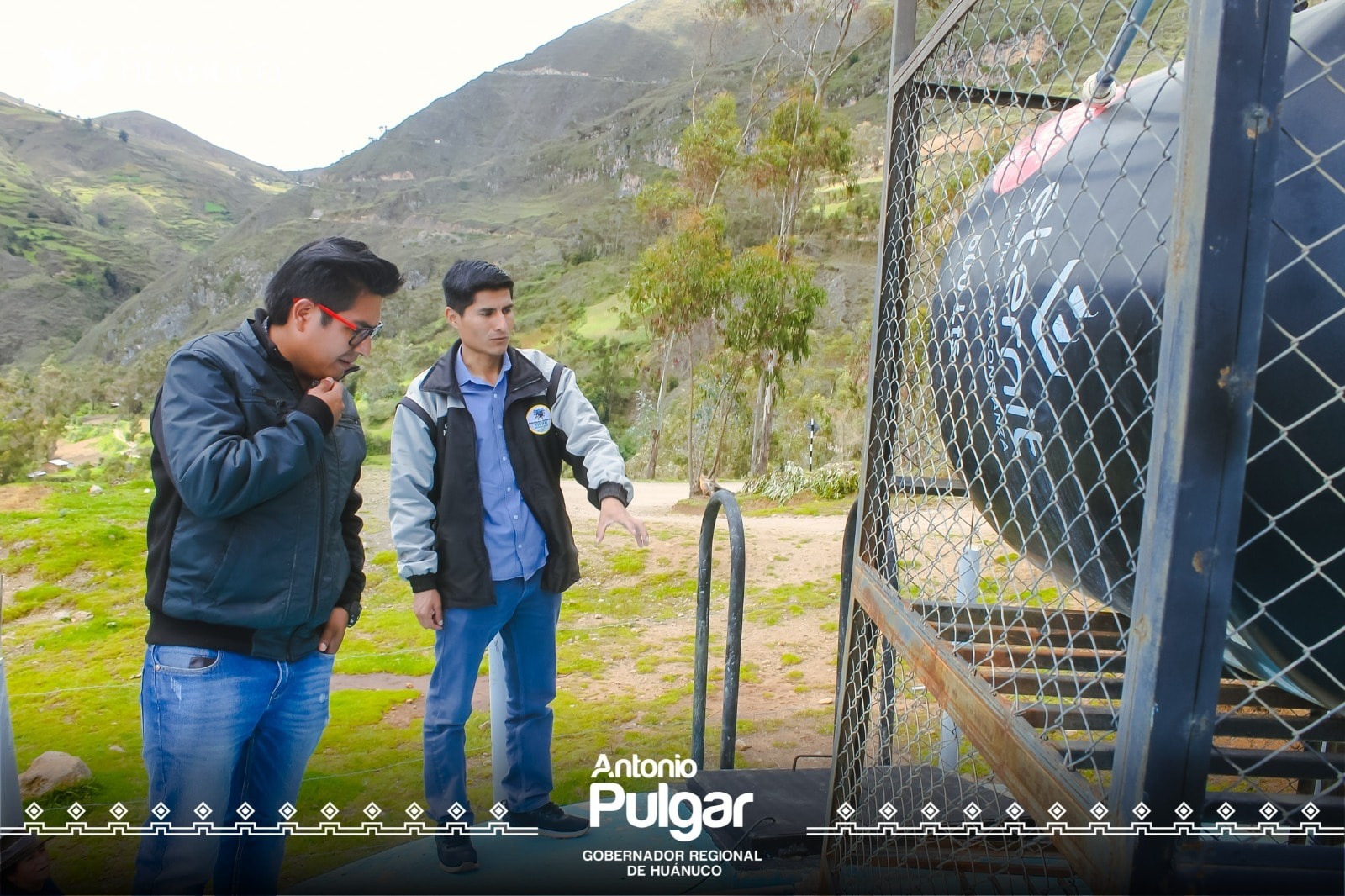 Fuentes de captación y de reservorios de agua de Pampas y Punchao