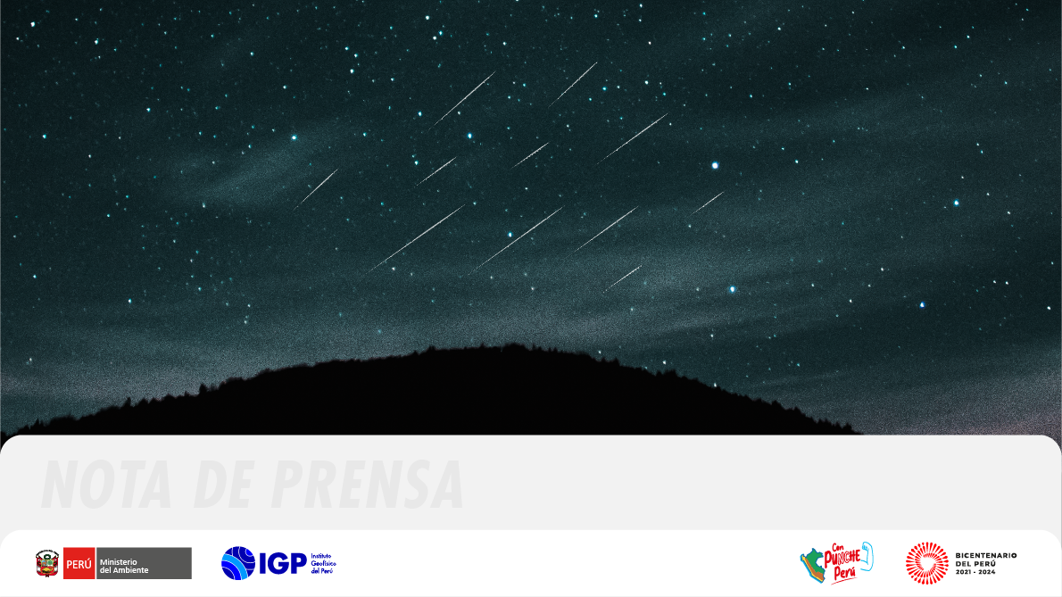 Calendario astronómico del IGP registra lluvia de meteoros “Líridas” para abril