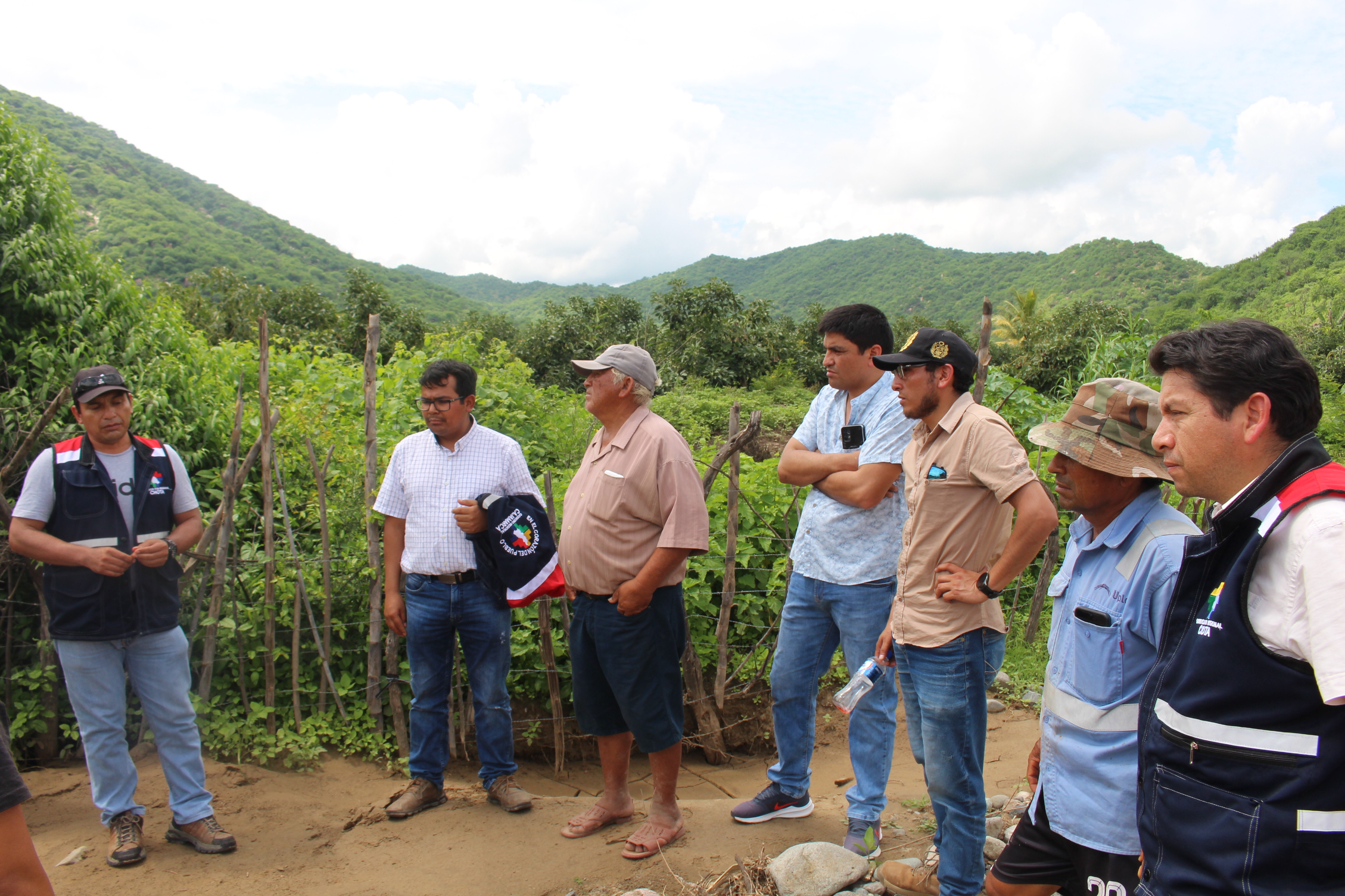 Recorrido por los diversos sectores de trabajo del proyecto de regadío