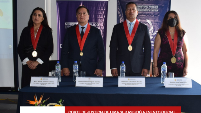 Nuestro presidente participó en la “Ceremonia por el XII Aniversario de la Fiscalía Especializada en Delitos de Corrupción de Funcionarios