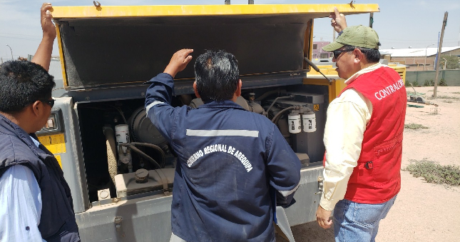 Contraloría alerta carencia de seguridad en almacén de equipo mecánico del GORE Arequipa