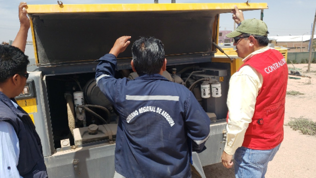 Contraloría alerta carencia de seguridad en almacén de equipo mecánico del GORE Arequipa