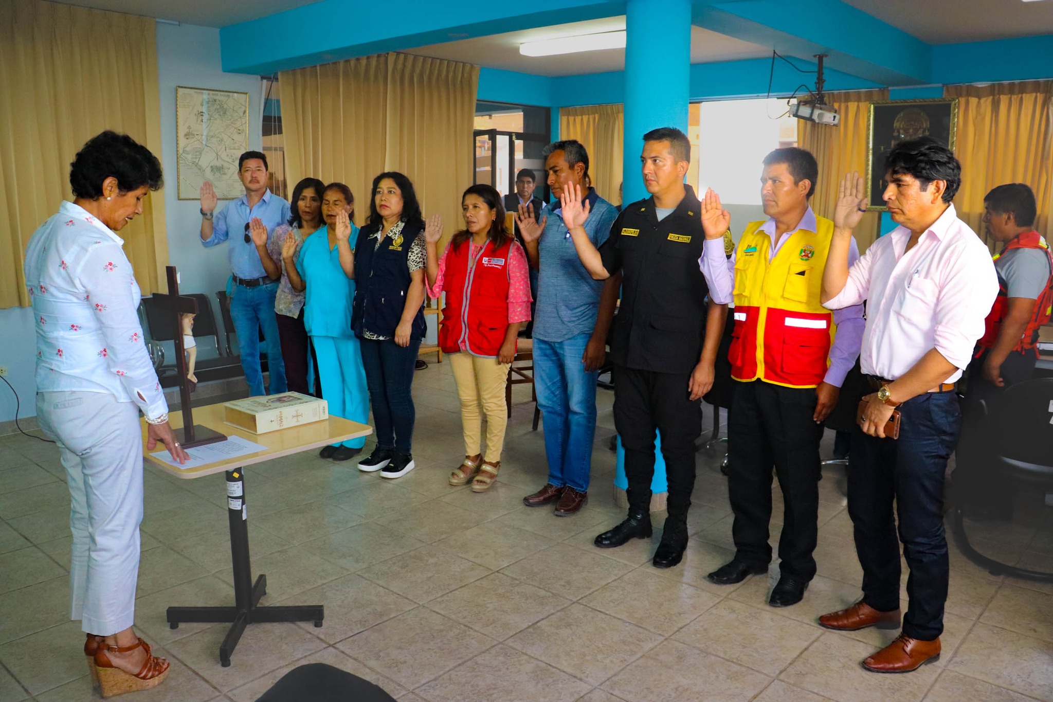 🚫 Ayer en instalaciones del Centro Cívico tomó juramento la alcaldesa del distrito de Ite Sra.