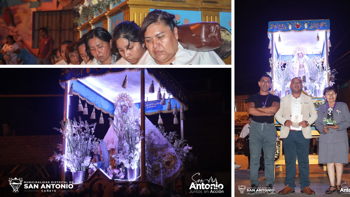 La Virgen Dolorosa recibió honores de la Municipalidad Distrital de Sna Antonio