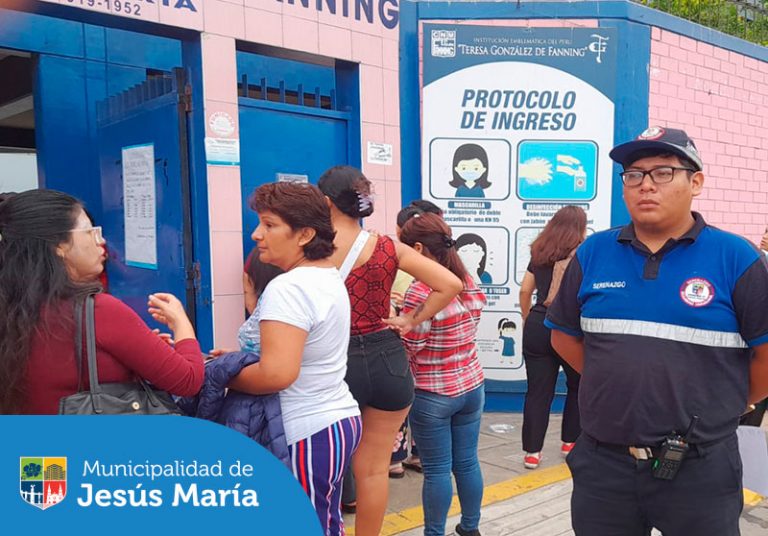 Campaña Integral En Jesús María seguimos cuidando a nuestros niños y jóvenes que asisten a los diferentes colegios de nuestro distrito