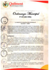 Vista preliminar de documento Ordenanza Municipal Nº 015-2023-MDQ - CREAR EL CUERPO DE INSPECTORES DE TRANSPORTE MUNICIPAL Y APROBAR EL REGLAMENTO DE INSPECTORES DE TRANSPORTE 