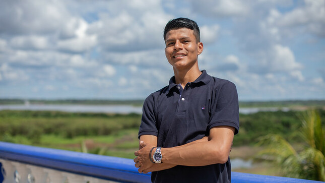 Raúl Perez, talento de Iquitos.