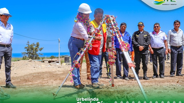 Con un presupuesto de S/. 3,640,445. 84 inicio hoy la obra “Mejoramiento y ampliación del servicio deportivo de la losa El Mirador, el cual pretende edificar un moderno centro deportivo.