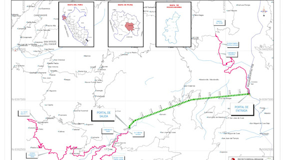Se licitarán caminos de acceso al túnel de trasvase del Proyecto Alto Piura