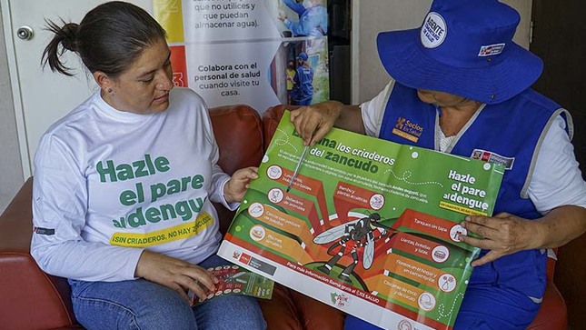 Foto 1 de Más de 10 mil vecinos de Jesús María reciben sesiones educativas para la prevención en dengue