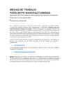 Vista preliminar de documento Mesas de Trabajo para MYPE Manufactureras