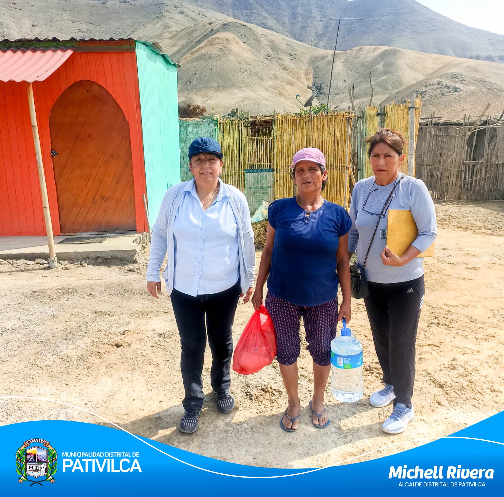 SEGUIMOS DISTRIBUYENDO BOLSAS DE VÍVERES A FAMILIAS AFECTADAS POR EL HUAICO