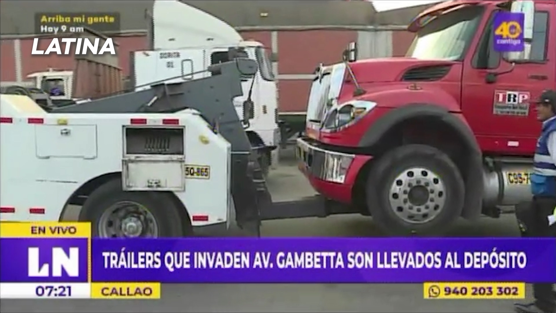 La Municipalidad aplicó el principio de autoridad y realizó un operativo contra los tráilers estacionados en la vía pública