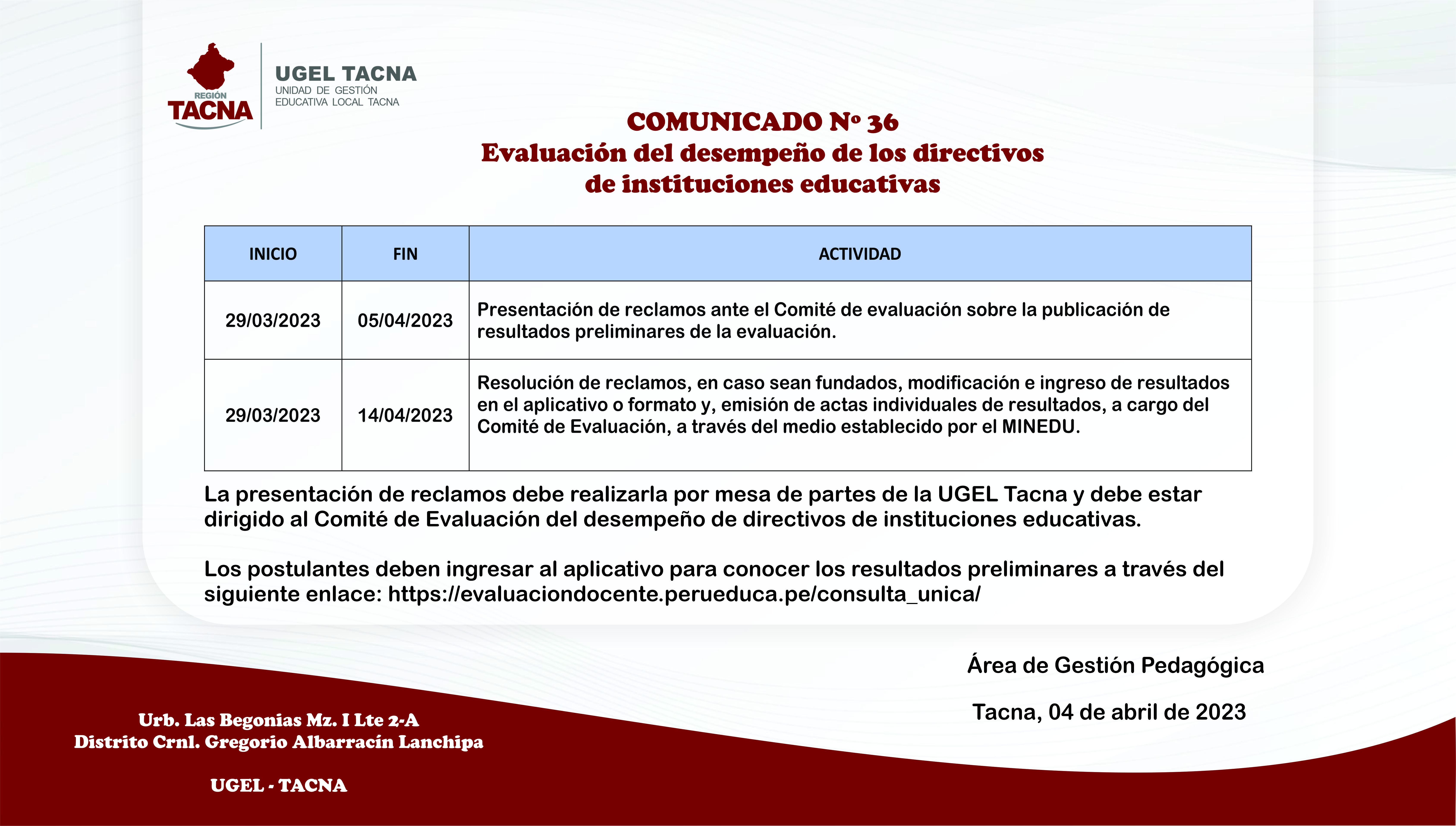 Archivo JPG de comunicado